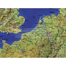Panorama Europy – mapa ścienna malowana