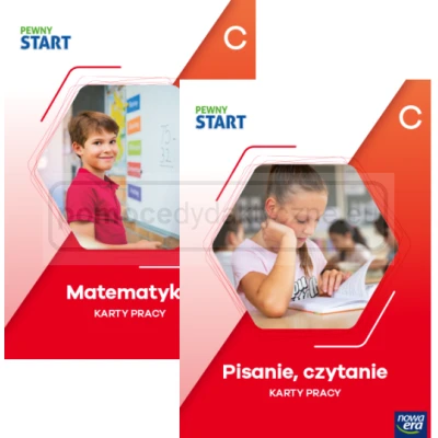 Pewny start POZIOM C. Czytanie, pisanie. Matematyka. Zestaw (2 publikacje) 