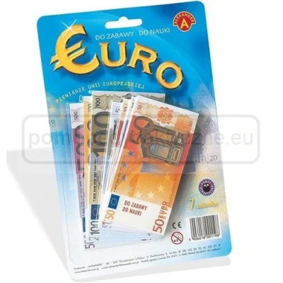 Pieniądze EURO - Zabawka edukacyjna (119 banknotów)