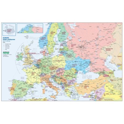 PODKŁADKA NABIURKOWA MAPA POLITYCZNA EUROPY