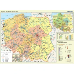POLSKA – zestaw map do pracowni geograficznej /9 szt./
