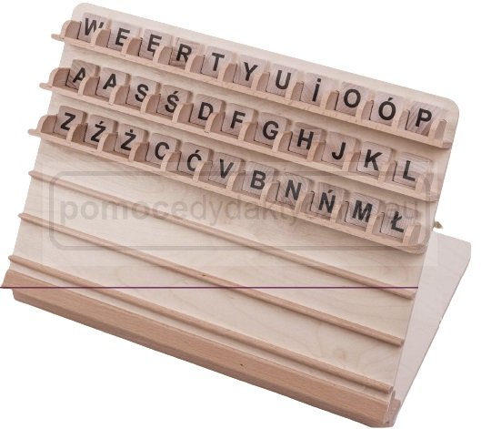 Ruchomy Alfabet, drewniany