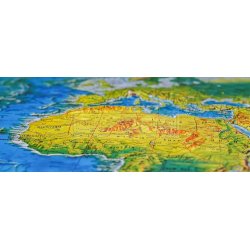 Świat - fizyczna mapa plastyczna (trójwymiarowa), 1: 46 875 000
