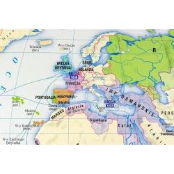 Świat / Imperia kolonialne na świecie – dwustronna mapa ścienna