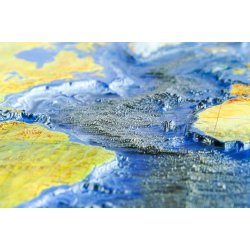 Świat - mapa plastyczna (trójwymiarowa) włącznie z dnami oceanów