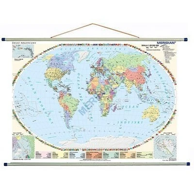Świat polityczny 100x70 cm - mapa ścienna