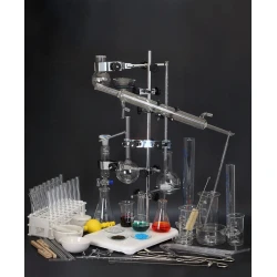 Wyposażenie laboratorium - Szkło laboratoryjne - zestaw 40 pozycji, 120 elementów