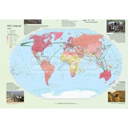 Zróżnicowanie gospodarcze i społeczne świata - mapa ścienna 